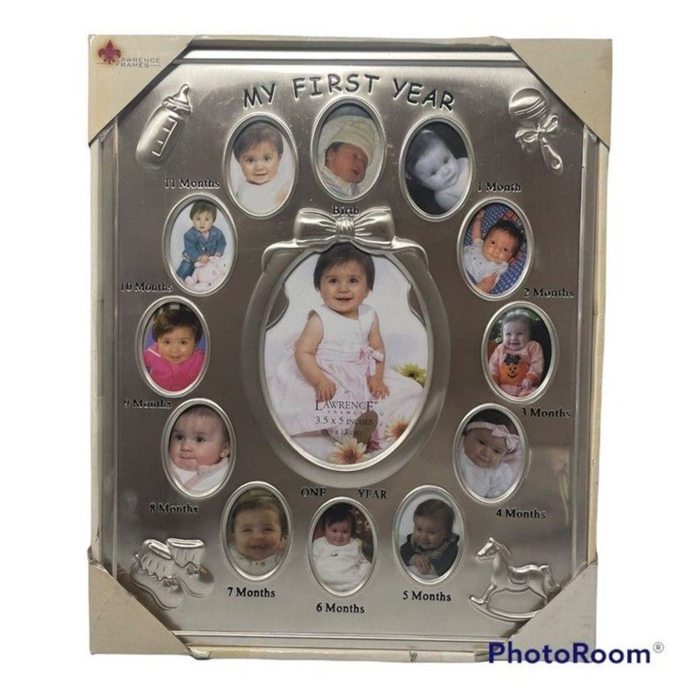 Lawrence Frames Silver Plated My First Year Picture Frame 830080